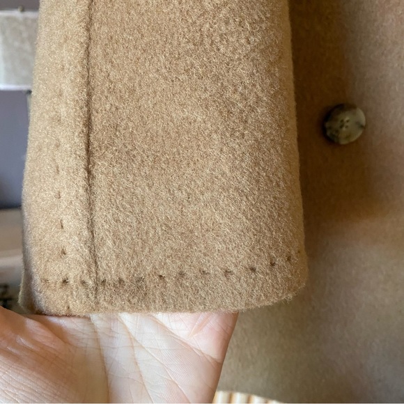 Aritzia Babaton The Slouch Short Coat Cocoa Sand camel tan - Picture 8 of 12